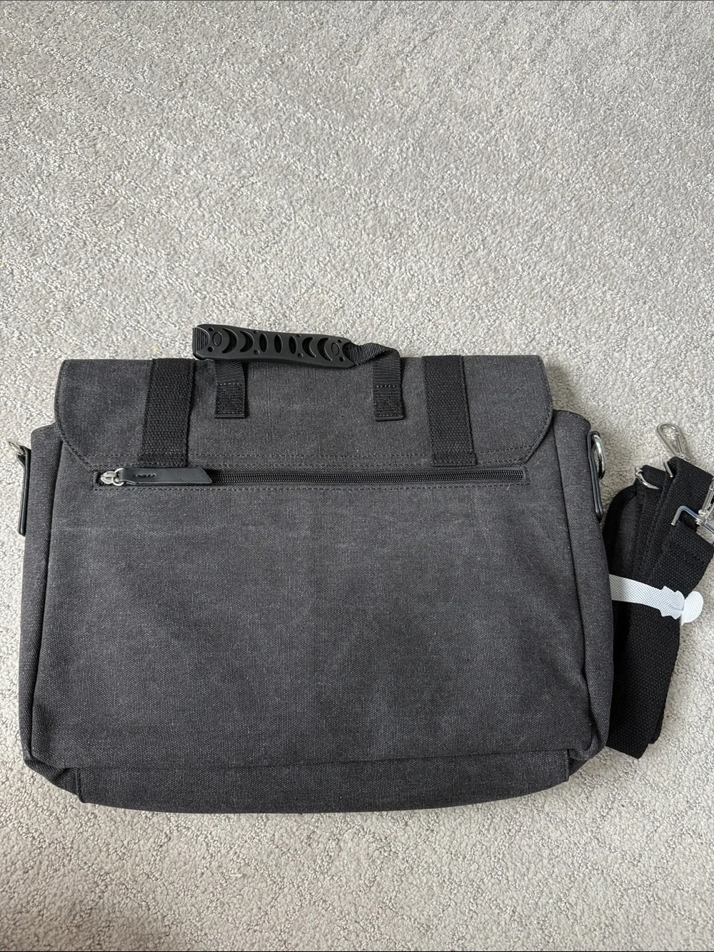 Canvas Messenger Bag with Raiders Logo and Black Accents BRAND NEW NEVER USED